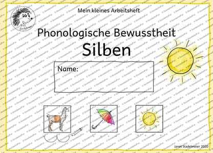 Silben Miniheft Kl. 0-1 | Vorschauseite 1 von 4 | Miniheft | Deutsch Klasse Vorschule/Klasse 1 | Anfangsunterricht