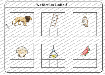 Lautposition Miniheft Kl. 0-1 | Vorschauseite 9 von 13 | Miniheft | Deutsch Klasse Vorschule/Klasse 1 | Anfangsunterricht