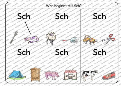 Anlaute Miniheft Kl. 1 | Vorschauseite 4 von 5 | Miniheft | Deutsch Klasse Klasse 1/Vorschule | Anfangsunterricht