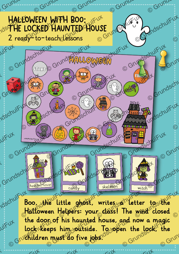 Halloween Escape Englisch Arbeitsblatt Kl. 3-5 | Vorschauseite 1 von 3 | Arbeitsblatt, Bastelvorlage | Englisch Klasse 3/4/5