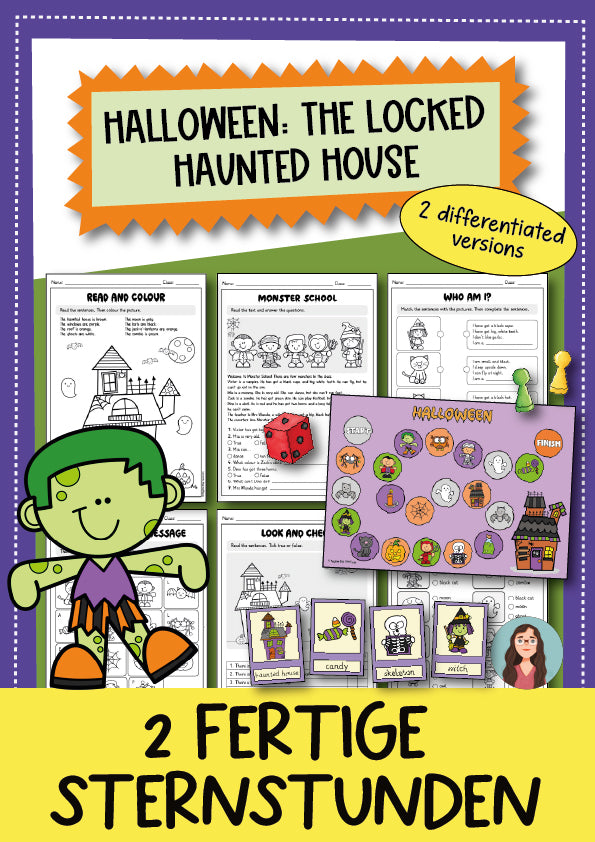 Halloween Escape Englisch Arbeitsblatt Kl. 3-5 | Cover | Arbeitsblatt, Bastelvorlage | Englisch Klasse 3/4/5 | Halloween