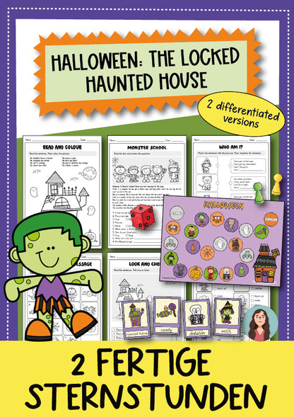 Halloween Escape Englisch Arbeitsblatt Kl. 3-5 | Cover | Arbeitsblatt, Bastelvorlage | Englisch Klasse 3/4/5 | Halloween