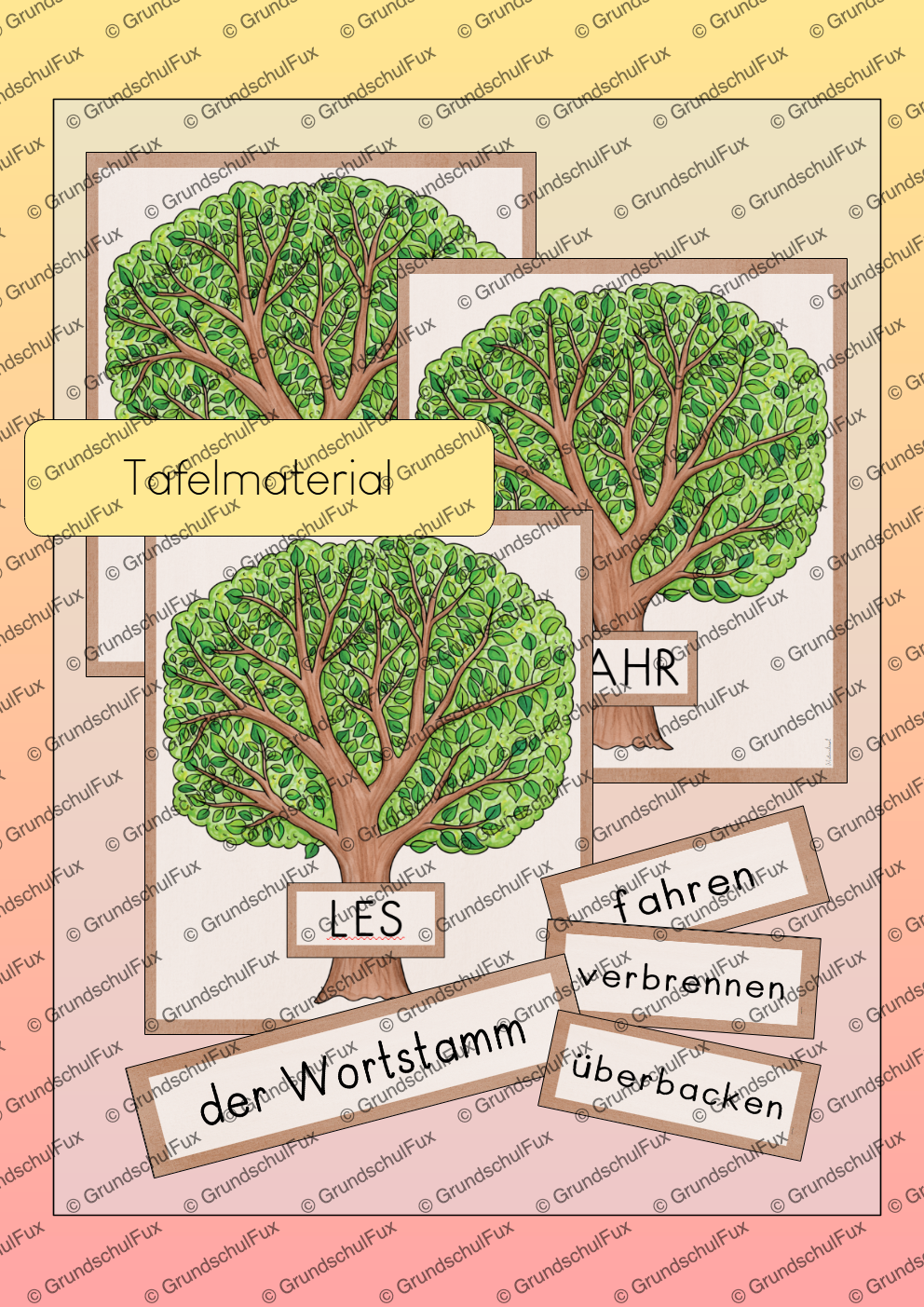 Wortstamm Einführung Kl. 2-3 | Vorschauseite 2 von 3 | Arbeitsblatt, Tafelmaterial | Deutsch Klasse Klasse 2/Klasse 3