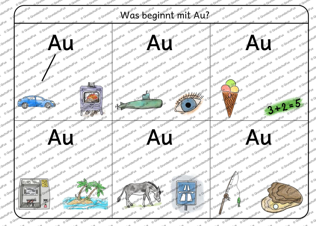 Anlaute Miniheft Kl. 1 | Vorschauseite 3 von 5 | Miniheft | Deutsch Klasse Klasse 1/Vorschule | Anfangsunterricht