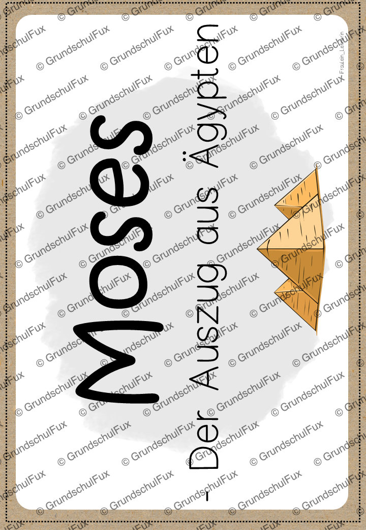 Moses Auszug Ägypten Arbeitsheft Kl. 3-4 | Vorschauseite 1 von 9 | Arbeitsblatt, Miniheft | Religion Klasse 3/4