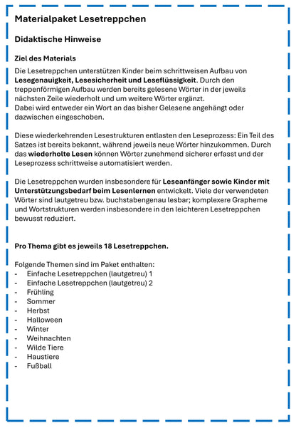 Lesetreppchen Lesematerial Kl. 1-2 | Vorschauseite 12 von 12 | Lesematerial, Übungskarten | Deutsch Klasse Klasse 1/Klasse 2