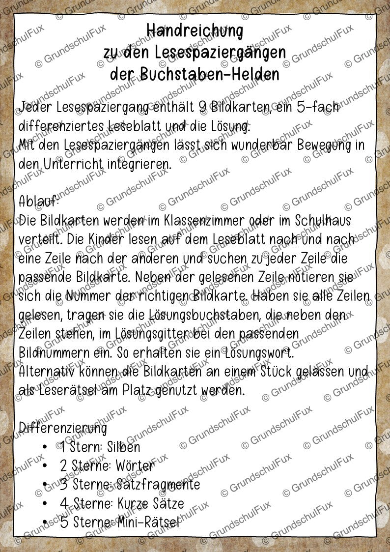 Buchstabeneinführung Lesematerial Kl. 1-2 | Vorschauseite 8 von 8 | Arbeitsblatt, Bildkarten / Flash-Cards