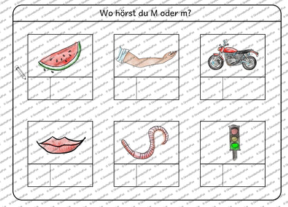Lautposition Miniheft Kl. 0-1 | Vorschauseite 6 von 13 | Miniheft | Deutsch Klasse Vorschule/Klasse 1 | Anfangsunterricht