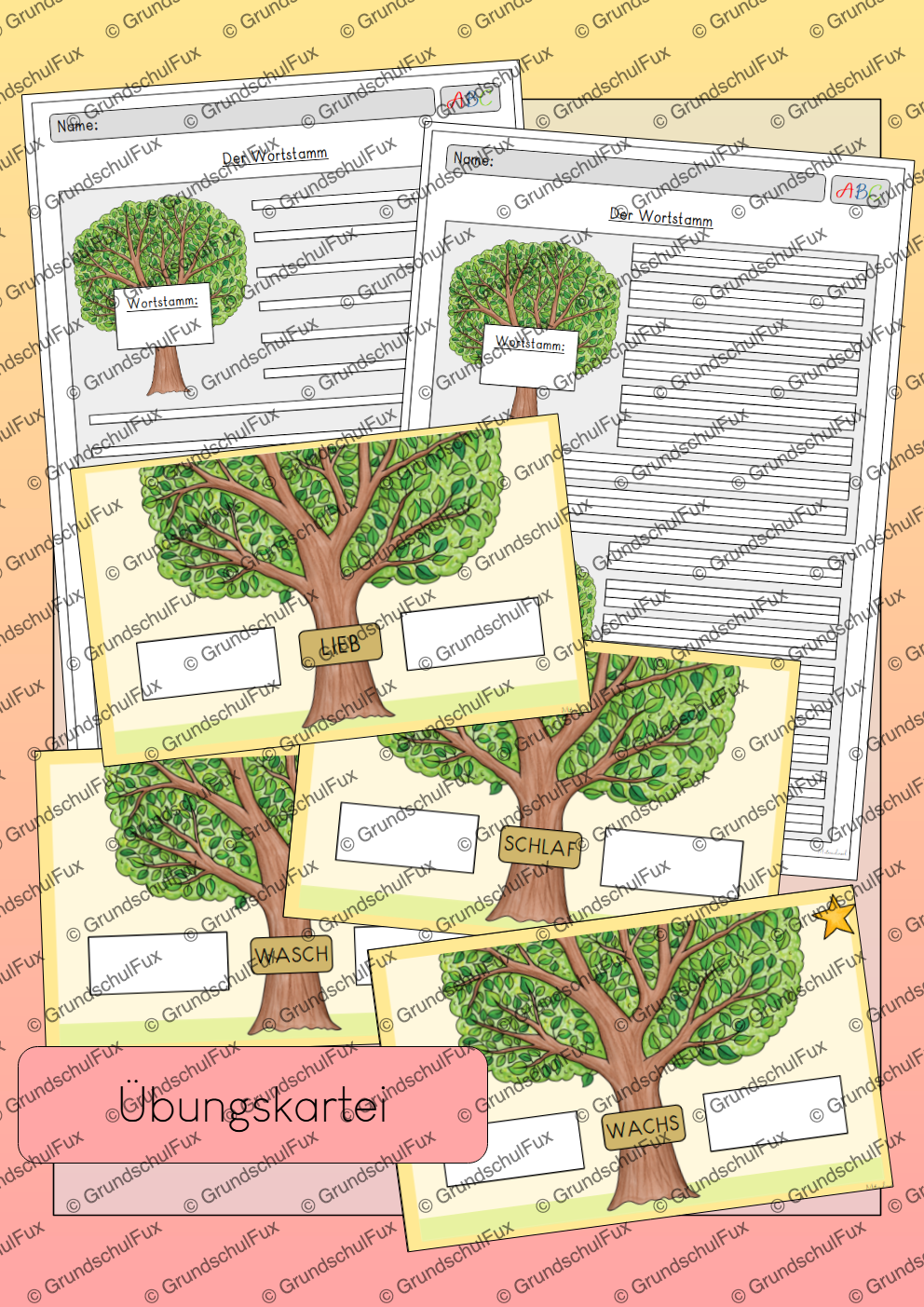 Wortstamm Einführung Kl. 2-3 | Vorschauseite 3 von 3 | Arbeitsblatt, Tafelmaterial | Deutsch Klasse Klasse 2/Klasse 3