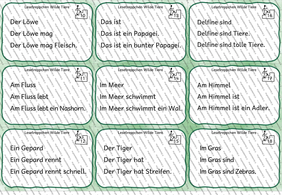 Lesetreppchen Lesematerial Kl. 1-2 | Vorschauseite 11 von 12 | Lesematerial, Übungskarten | Deutsch Klasse Klasse 1/Klasse 2