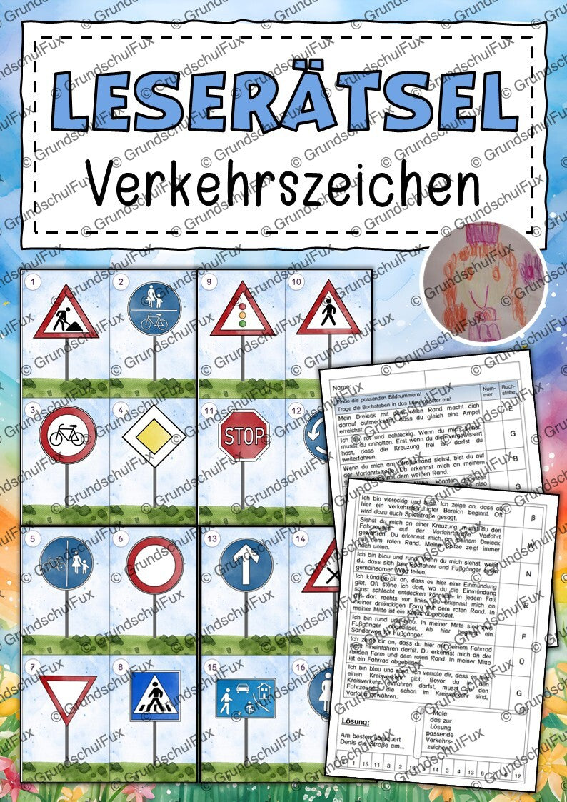 Fahrradprüfung Arbeitsblatt Kl. 3-4 | Vorschauseite 2 von 8 | Arbeitsblatt, Bildkarten / Flash-Cards