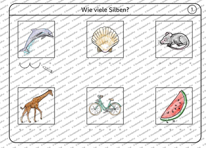 Phonologische Bewusstheit Miniheft Kl. V-1 | Vorschauseite 2 von 8 | Miniheft | Deutsch Klasse Vorschule/Klasse 1