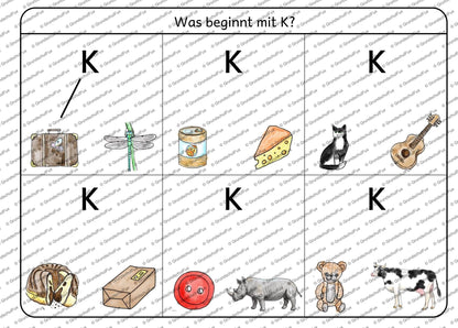 Anlaute Miniheft Kl. 1 | Vorschauseite 2 von 5 | Miniheft | Deutsch Klasse Klasse 1/Vorschule | Anfangsunterricht