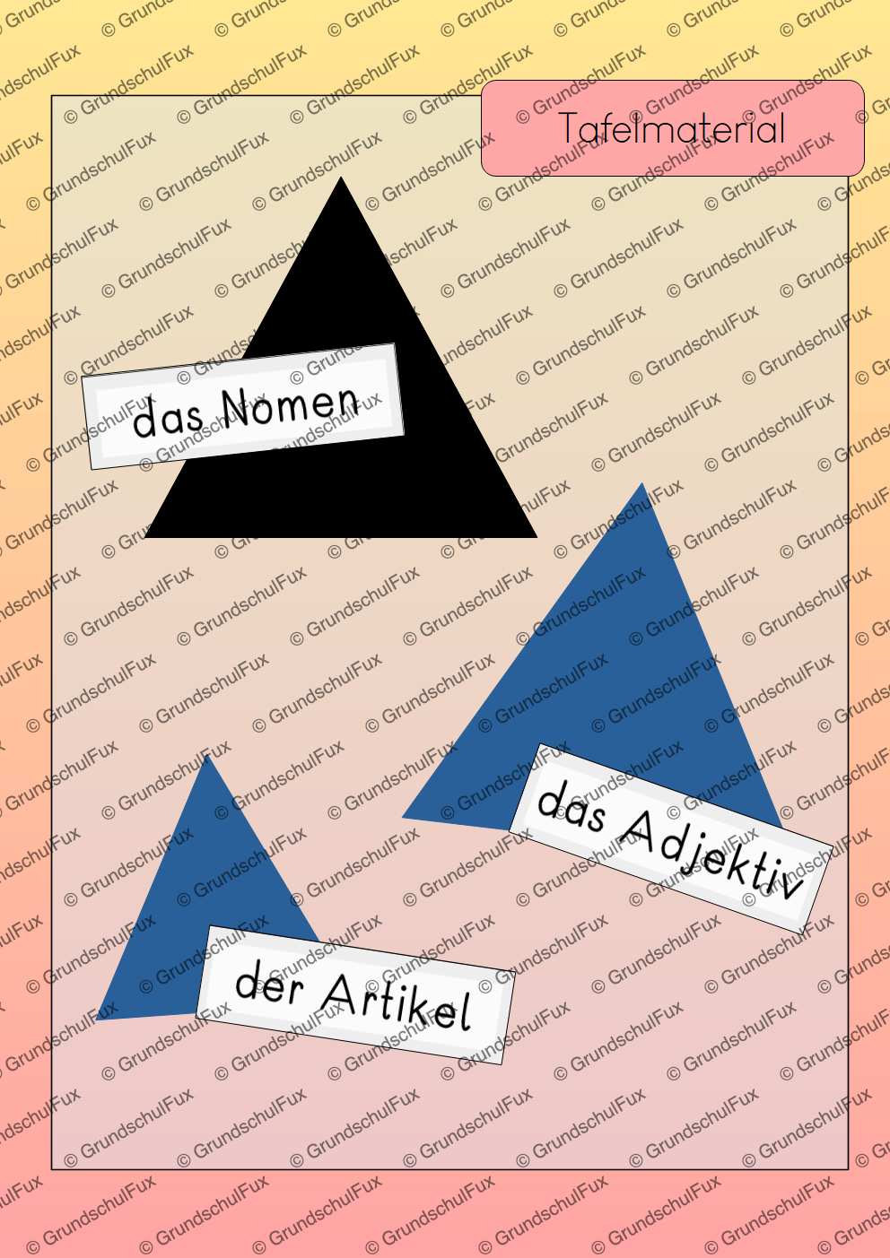 Adjektive attributiv AB Kl. 1-2 | Vorschauseite 1 von 4 | Arbeitsblatt, Verlaufsplanung | Deutsch Klasse Klasse 1/Klasse 2