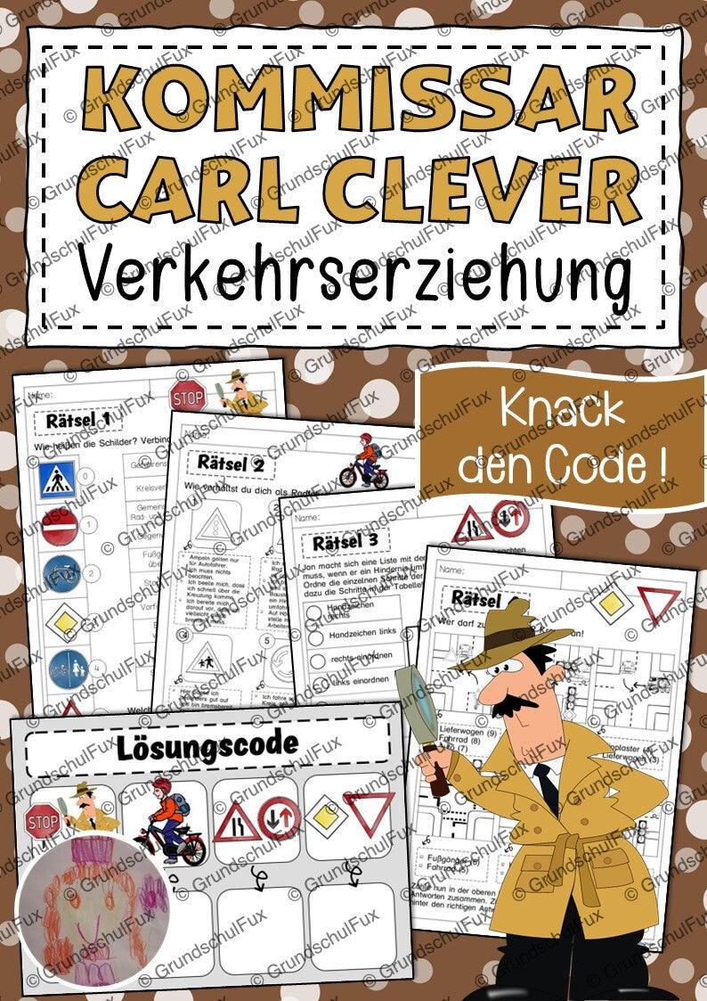 Fahrradprüfung Arbeitsblatt Kl. 3-4 | Vorschauseite 5 von 8 | Arbeitsblatt, Bildkarten / Flash-Cards