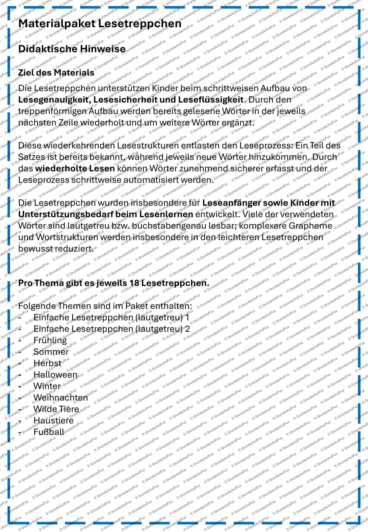Lesetreppchen Lesematerial Kl. 1-2 | Vorschauseite 1 von 12 | Lesematerial, Übungskarten | Deutsch Klasse Klasse 1/Klasse 2