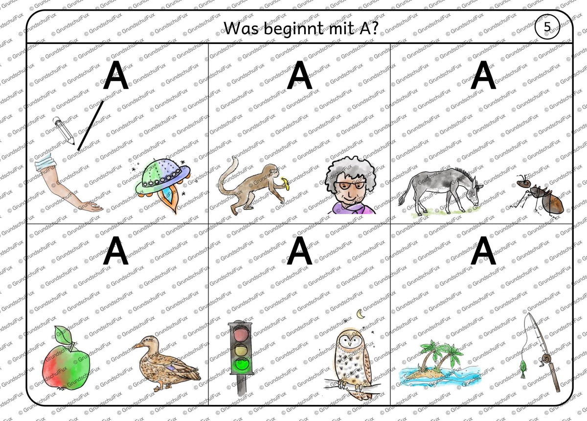 Phonologische Bewusstheit Miniheft Kl. V-1 | Vorschauseite 4 von 8 | Miniheft | Deutsch Klasse Vorschule/Klasse 1