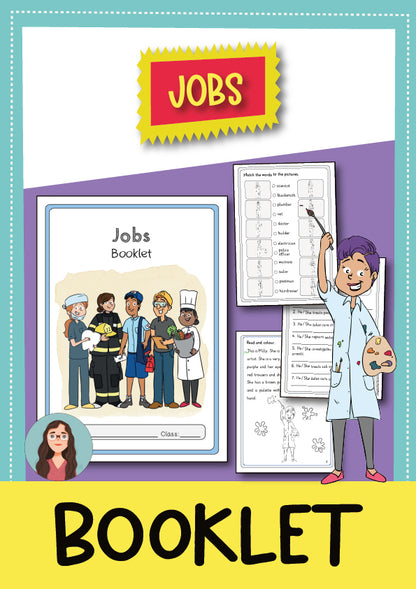 Jobs Miniheft Englisch Kl. 4-5 | Cover | Miniheft, Lesematerial | Englisch Klasse Klasse 4/Klasse 5