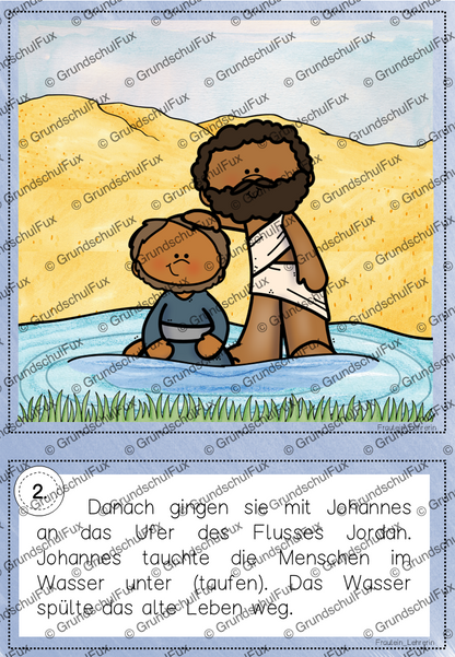 Taufe Arbeitsblatt Kl. 1-2 | Vorschauseite 14 von 16 | Arbeitsblatt, Bildkarten / Flash-Cards | Religion Klasse 1/2
