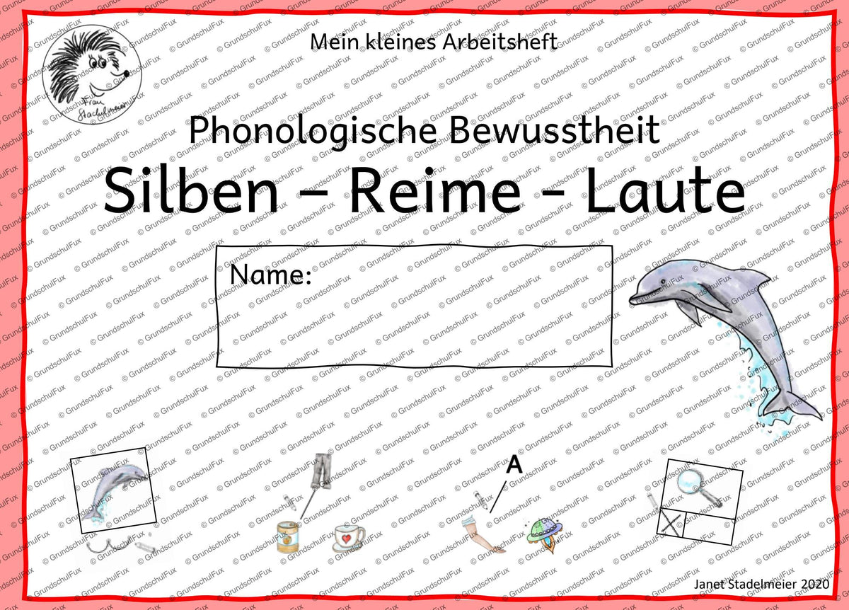 Phonologische Bewusstheit Miniheft Kl. V-1 | Vorschauseite 1 von 8 | Miniheft | Deutsch Klasse Vorschule/Klasse 1
