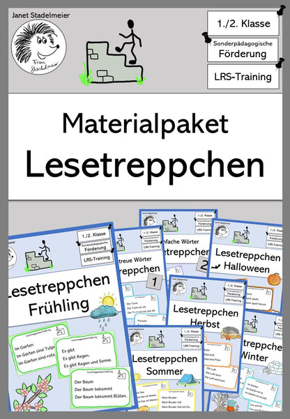 Lesetreppchen Lesematerial Kl. 1-2 | Cover | Lesematerial, Übungskarten | Deutsch Klasse Klasse 1/Klasse 2