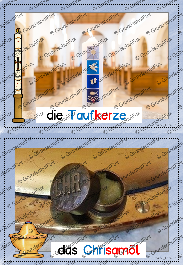 Taufe Arbeitsblatt Kl. 1-2 | Vorschauseite 10 von 16 | Arbeitsblatt, Bildkarten / Flash-Cards | Religion Klasse 1/2
