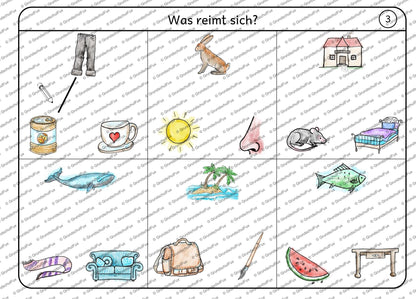 Phonologische Bewusstheit Miniheft Kl. V-1 | Vorschauseite 3 von 8 | Miniheft | Deutsch Klasse Vorschule/Klasse 1