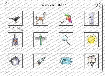 Phonologische Bewusstheit Miniheft Kl. V-1 | Vorschauseite 5 von 8 | Miniheft | Deutsch Klasse Vorschule/Klasse 1