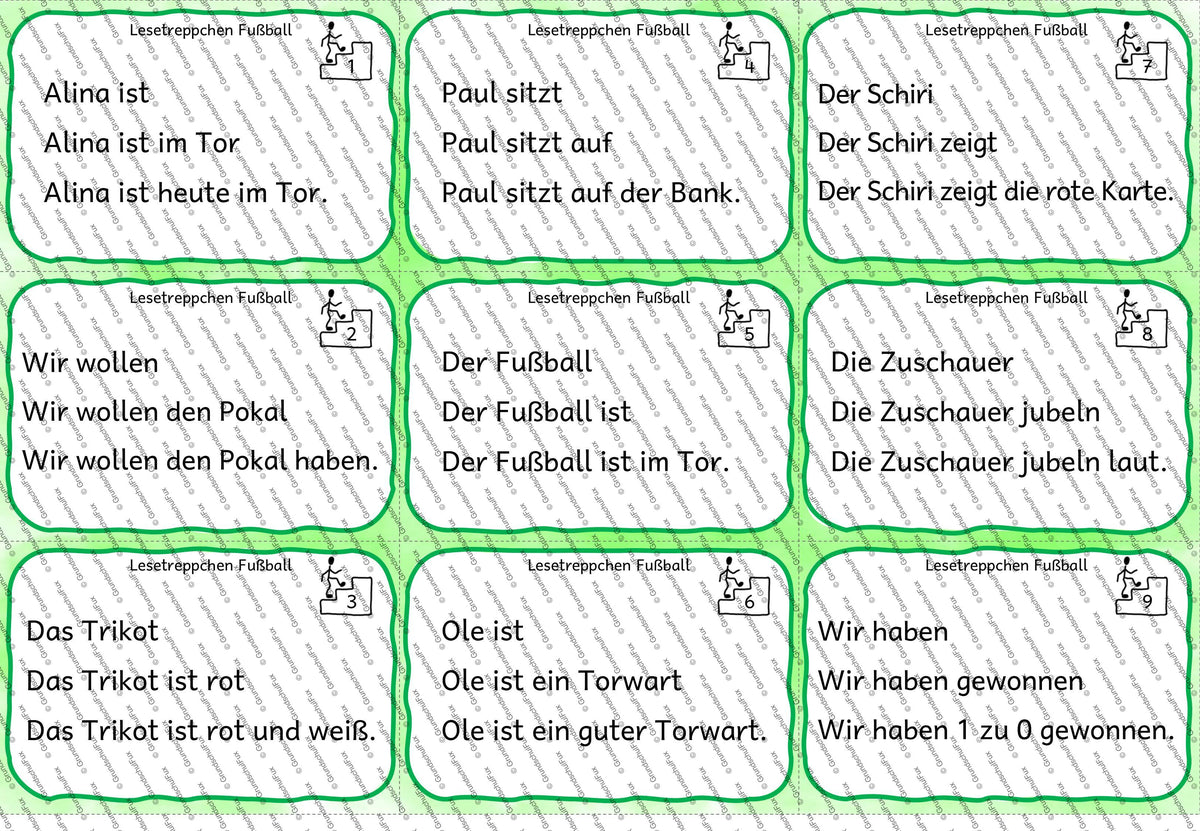 Lesetreppchen Lesematerial Kl. 1-2 | Vorschauseite 3 von 12 | Lesematerial, Übungskarten | Deutsch Klasse Klasse 1/Klasse 2