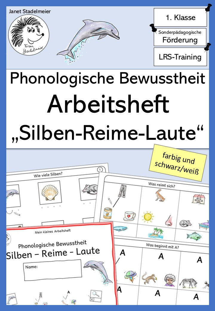 Phonologische Bewusstheit Miniheft Kl. V-1 | Cover | Miniheft | Deutsch Klasse Vorschule/Klasse 1 | Anfangsunterricht