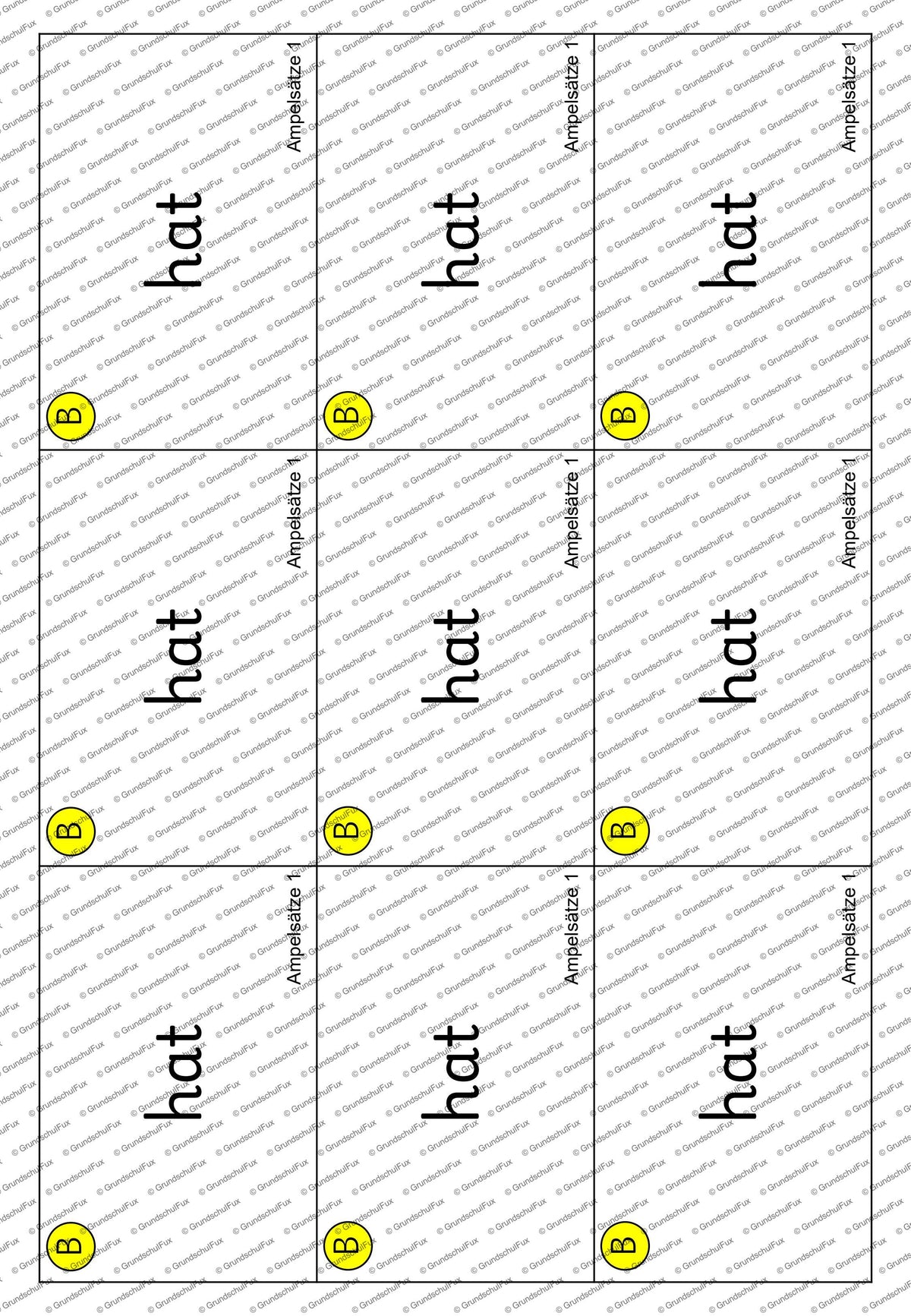 Ampelsätze Lesematerial Kl. 1-2 | Vorschauseite 6 von 7 | Lesematerial, Übungskarten | Deutsch Klasse Klasse 1/Klasse 2