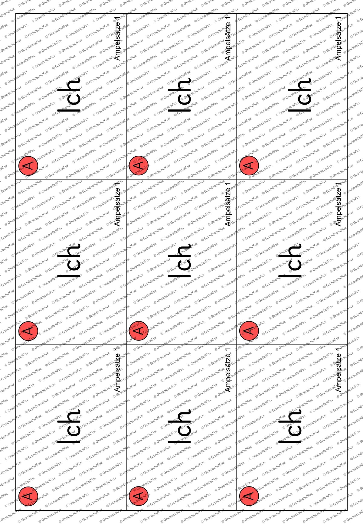Ampelsätze Lesematerial Kl. 1-2 | Vorschauseite 2 von 7 | Lesematerial, Übungskarten | Deutsch Klasse Klasse 1/Klasse 2