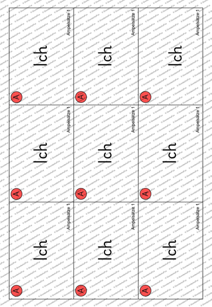 Ampelsätze Lesematerial Kl. 1-2 | Vorschauseite 2 von 7 | Lesematerial, Übungskarten | Deutsch Klasse Klasse 1/Klasse 2